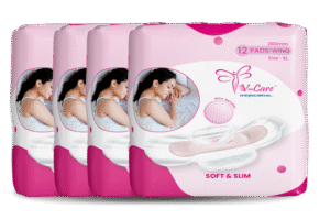 VCare XL Sanitary Pad – Pack of 4